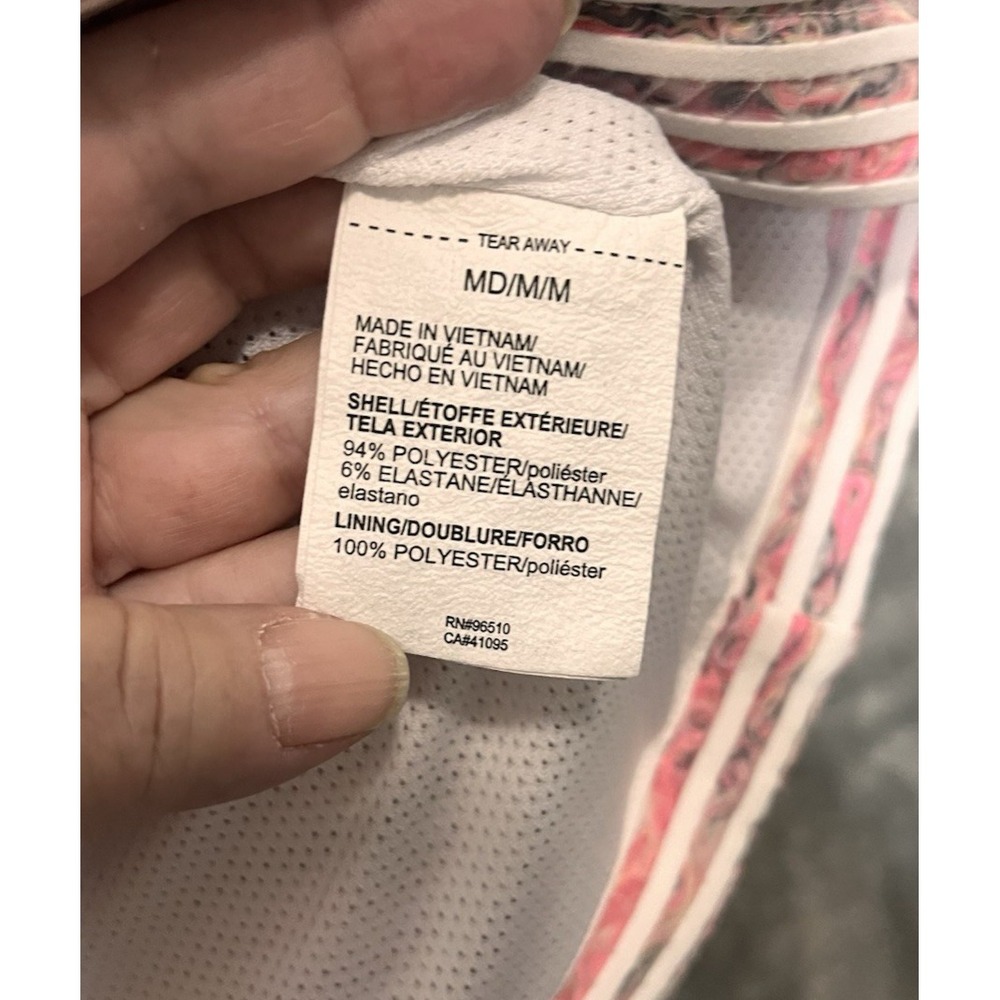 Under Armour White Pink Full Zip Jacket Medium Oversized Midweight - Picture 7 of 9